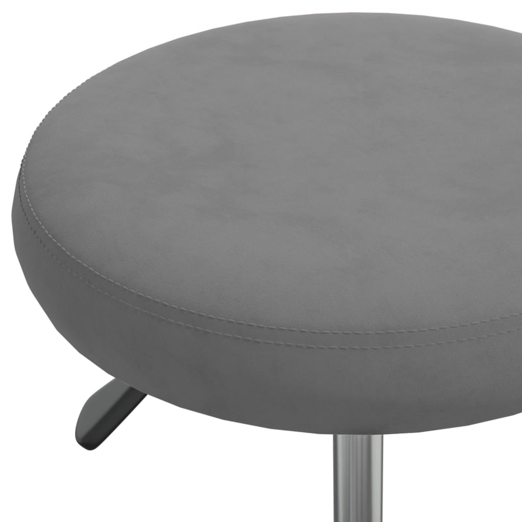 Tabouret de massage Velours Gris foncé