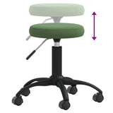 Tabouret de massage Velours Vert foncé