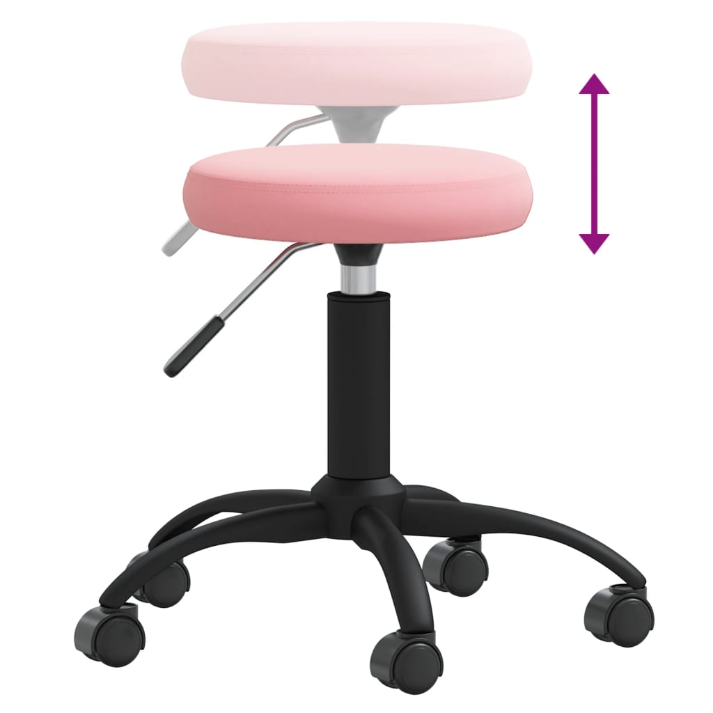 Tabouret de massage Velours Rose