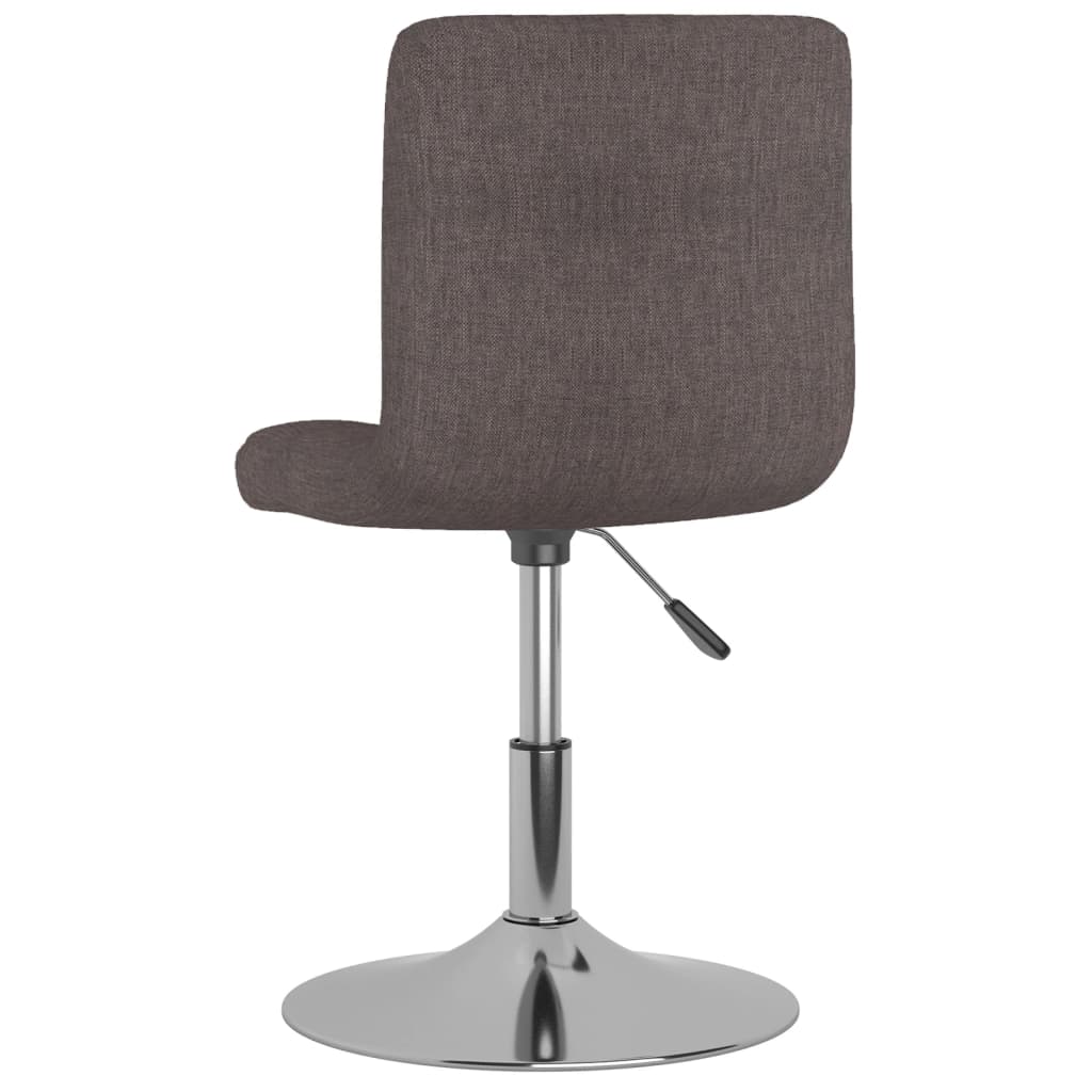 Chaises pivotantes à manger lot de 6 taupe tissu