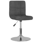 Dark Grey Fabric Swivel Dining Chair