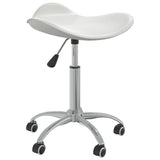 White Faux Leather Office Chair