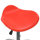 Red Faux Leather Office Chair