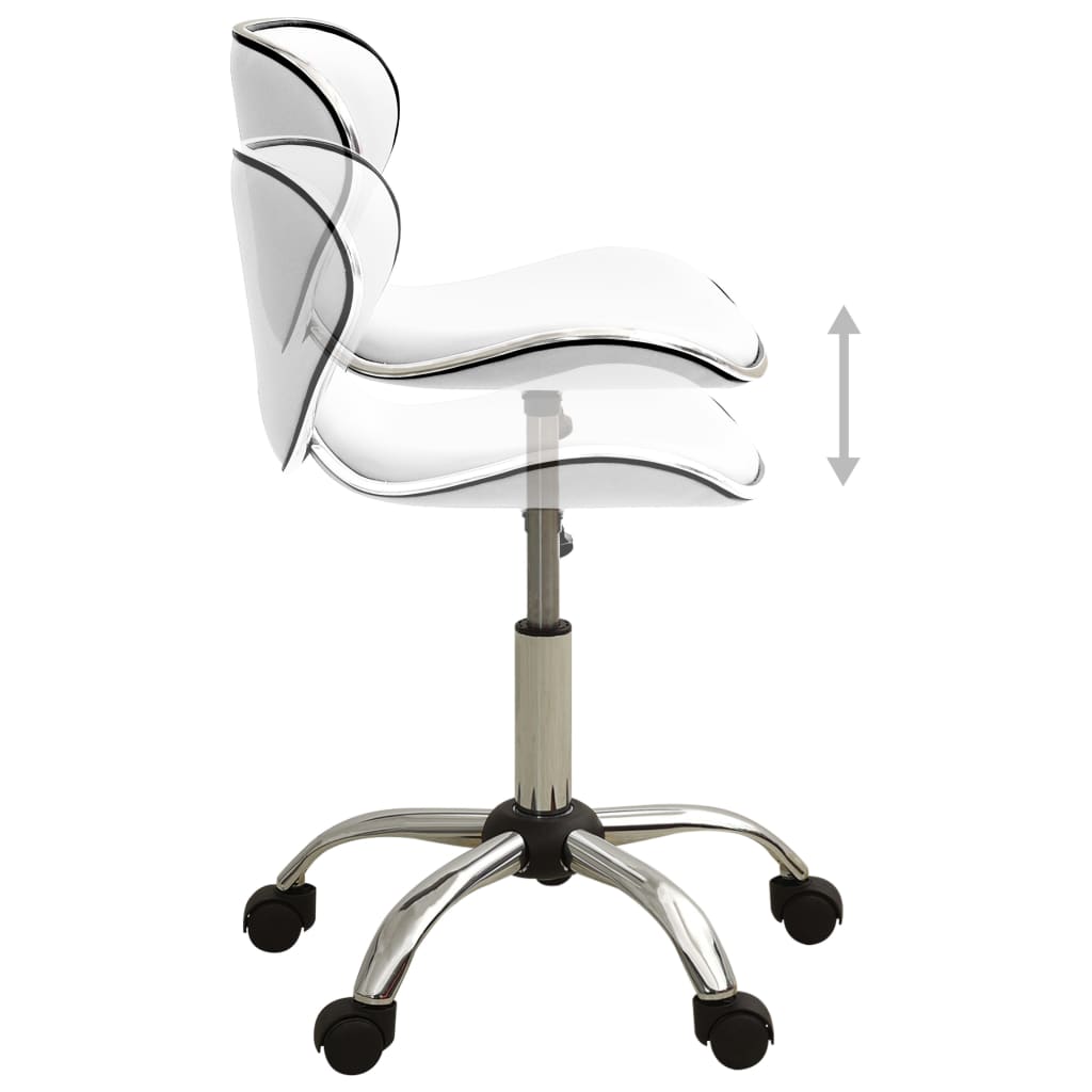 Chaise de bureau Blanc Similicuir