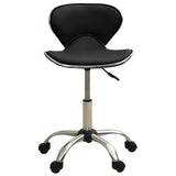 Black Faux Leather Office Chair