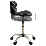 Black Faux Leather Office Chair