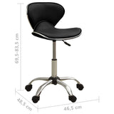 Chaise de bureau Noir Similicuir