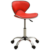 Red Faux Leather Office Chair