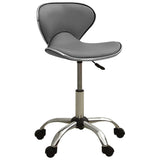 Grey Faux Leather Office Chair