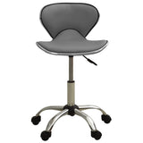 Grey Faux Leather Office Chair