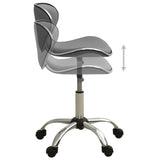 Grey Faux Leather Office Chair