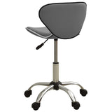 Grey Faux Leather Office Chair