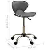 Chaise de bureau Gris Similicuir