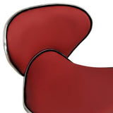 Chaise de bureau Rouge bordeaux Similicuir