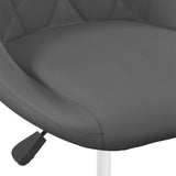 Swivel Dining Chairs Set of 6 Dark Grey Velvet