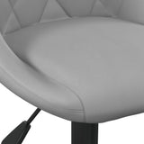 Swivel dining chairs set of 6 light grey velvet