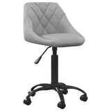 Light Grey Velvet Office Chair