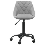 Light Grey Velvet Office Chair