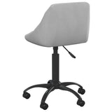 Light Grey Velvet Office Chair