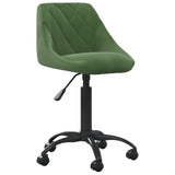 Chaise de bureau Vert foncé Velours