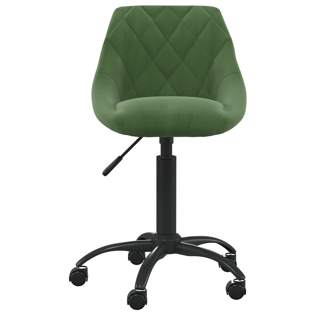 Chaise de bureau Vert foncé Velours