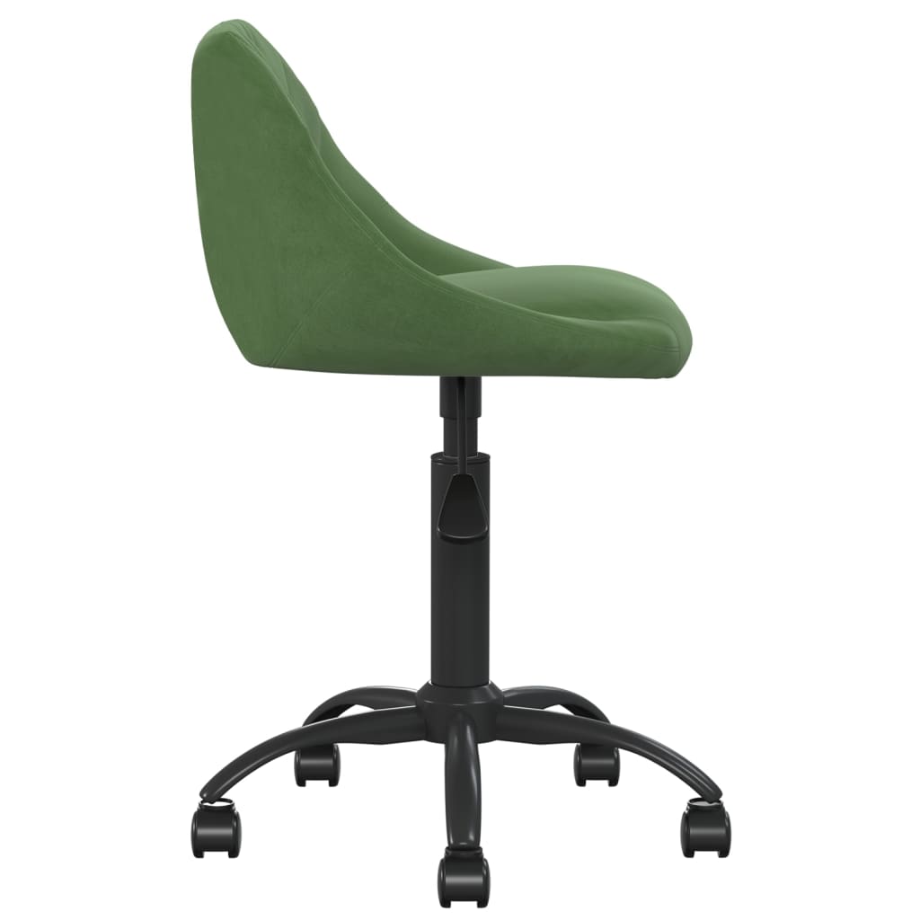 Chaise de bureau Vert foncé Velours