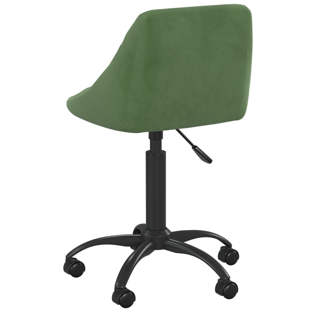 Chaise de bureau Vert foncé Velours