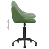 Chaise de bureau Vert foncé Velours