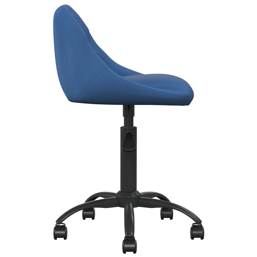 Chaise de bureau Bleu Velours