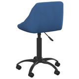 Chaise de bureau Bleu Velours