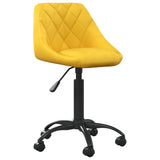 Mustard Yellow Velvet Office Chair