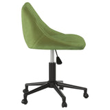 Chaise pivotante de salle à manger Vert clair Velours