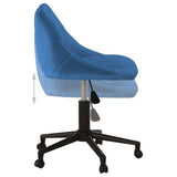 Chaise pivotante de salle à manger Bleu Velours