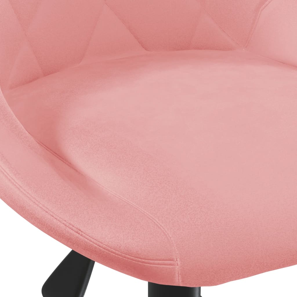 Chaise pivotante de salle à manger Rose Velours