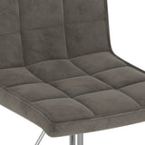 Dining Swivel Chairs Set of 6 Dark Grey Velvet