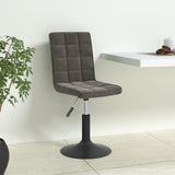 Dining Swivel Chairs Set of 6 Dark Grey Velvet