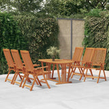 Chaises de jardin pliables lot de 6 Bois d'eucalyptus massif