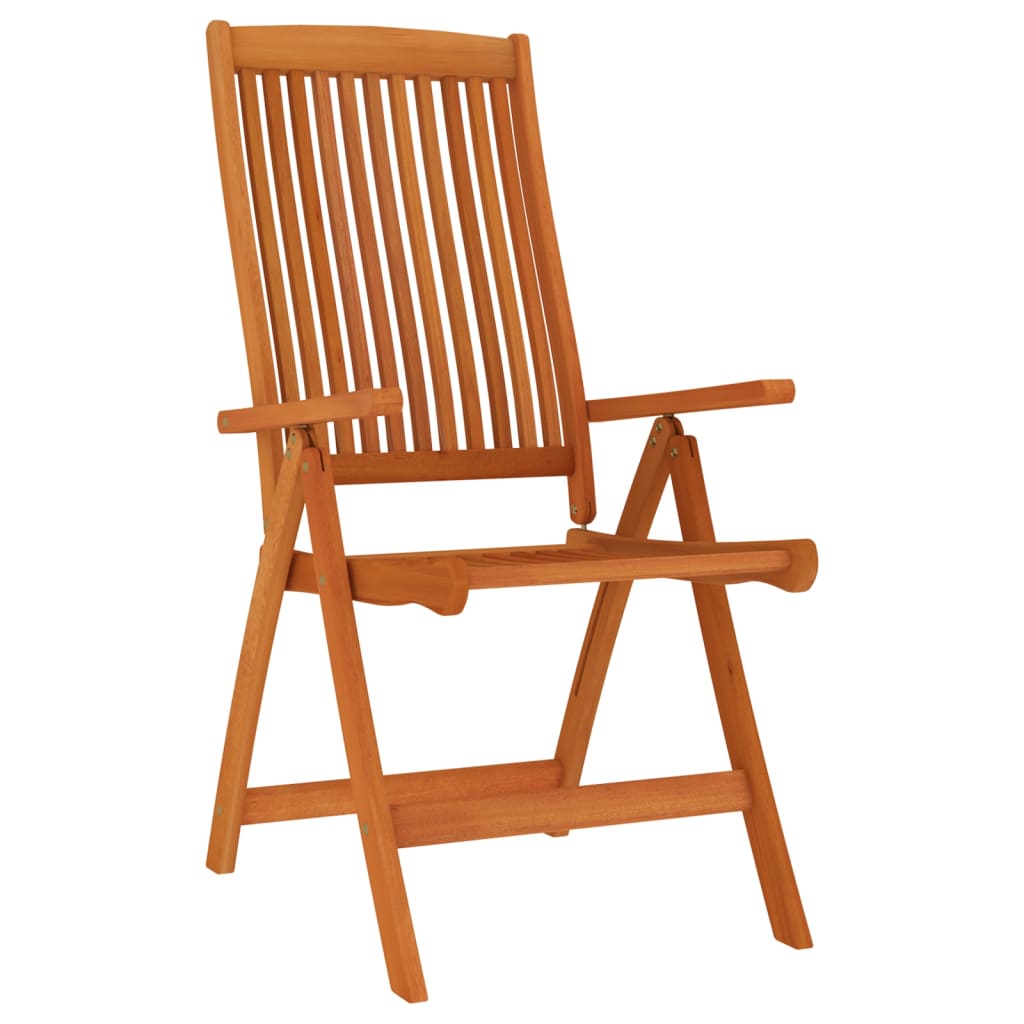 Chaises de jardin pliables lot de 8 Bois d'eucalyptus massif