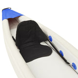 Kayak gonflable bleu 375x72x31 cm polyester