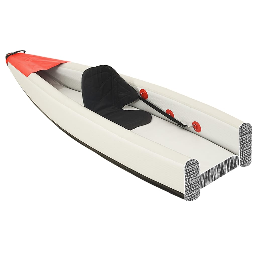 Kayak gonflable rouge 375x72x31 cm polyester