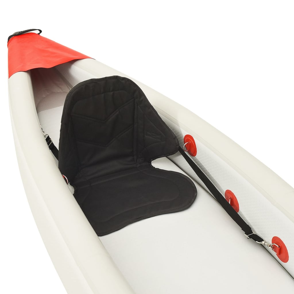 Kayak gonflable rouge 375x72x31 cm polyester