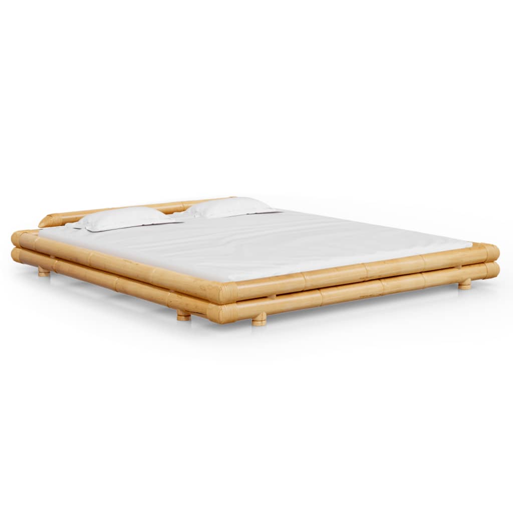 Cadre de lit sans matelas bambou 180x200 cm