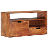 Meuble TV 80x30x42 cm Bois d'acacia massif