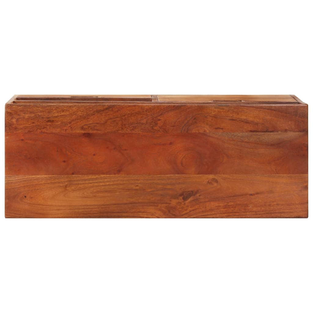 Meuble TV 80x30x42 cm Bois d'acacia massif