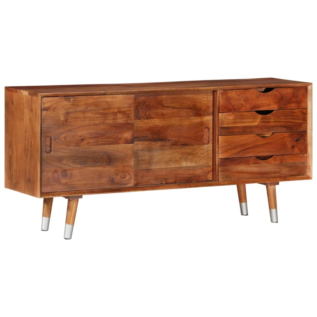 Meuble TV 118x30x55 cm Bois d'acacia massif