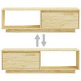 Meuble TV 110x30x33,5 cm Bois de pin massif