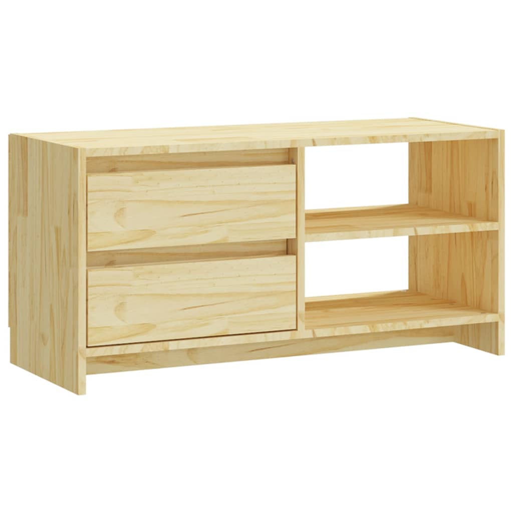 TV cabinet 80x31x39 cm solid pine wood