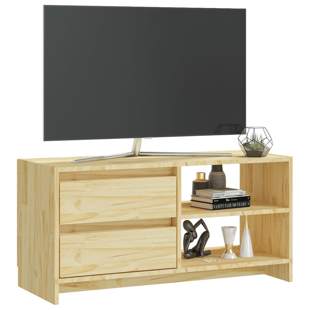 TV cabinet 80x31x39 cm solid pine wood