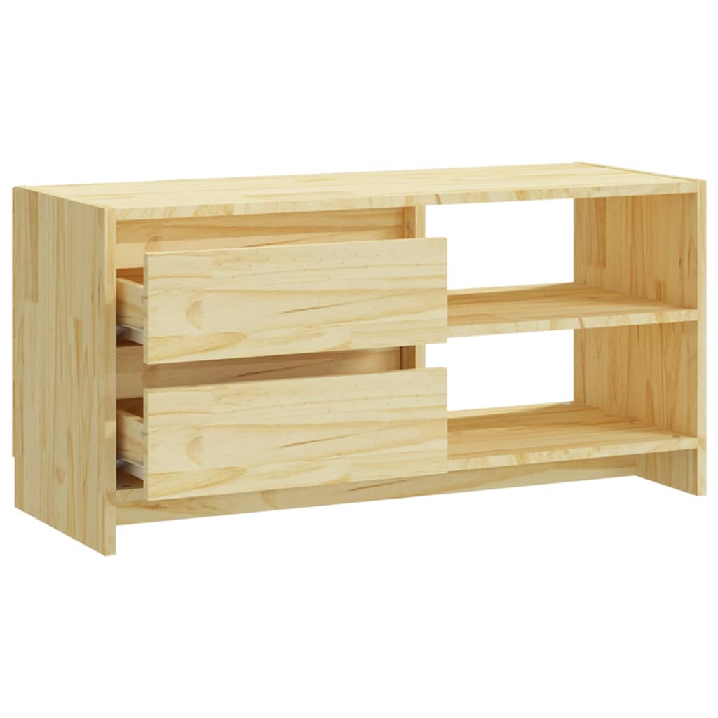 Meuble TV 80x31x39 cm bois de pin massif