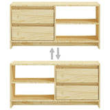 TV cabinet 80x31x39 cm solid pine wood